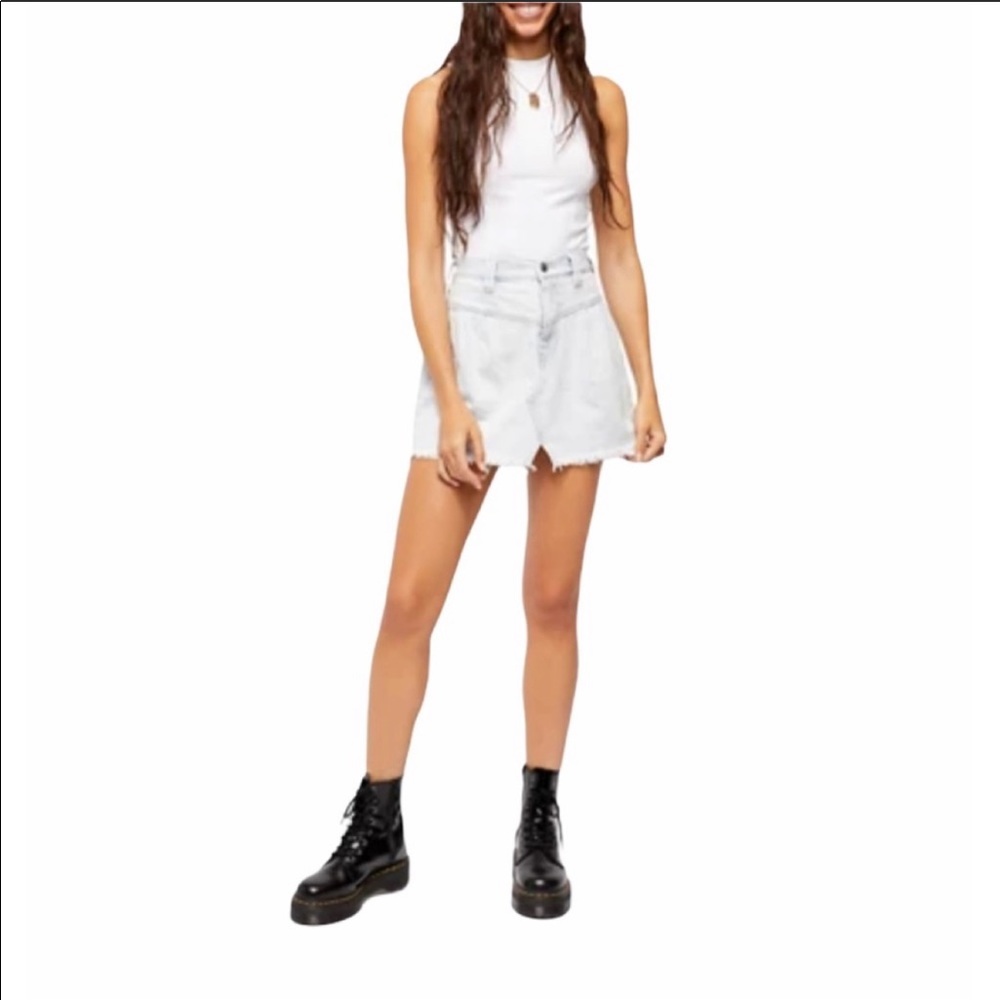 Free People Side Car Mini Skirt Size 27